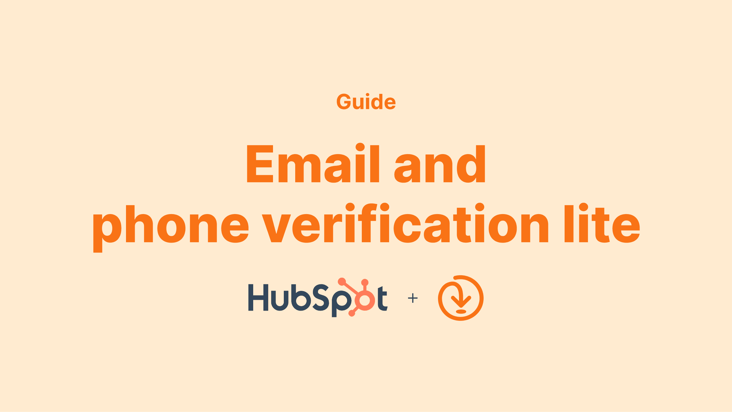Addressfinder email and phone verification lite integration guide for HubSpot
