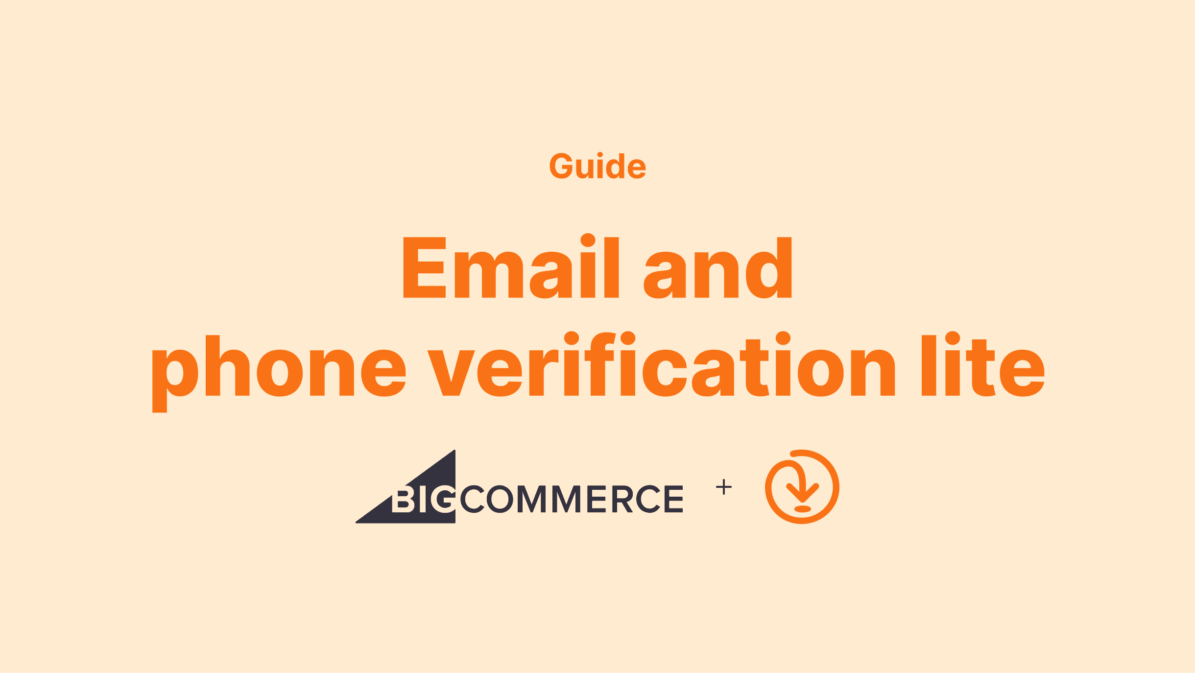 Addressfinder email and phone verification lite integration guide for BigCommerce