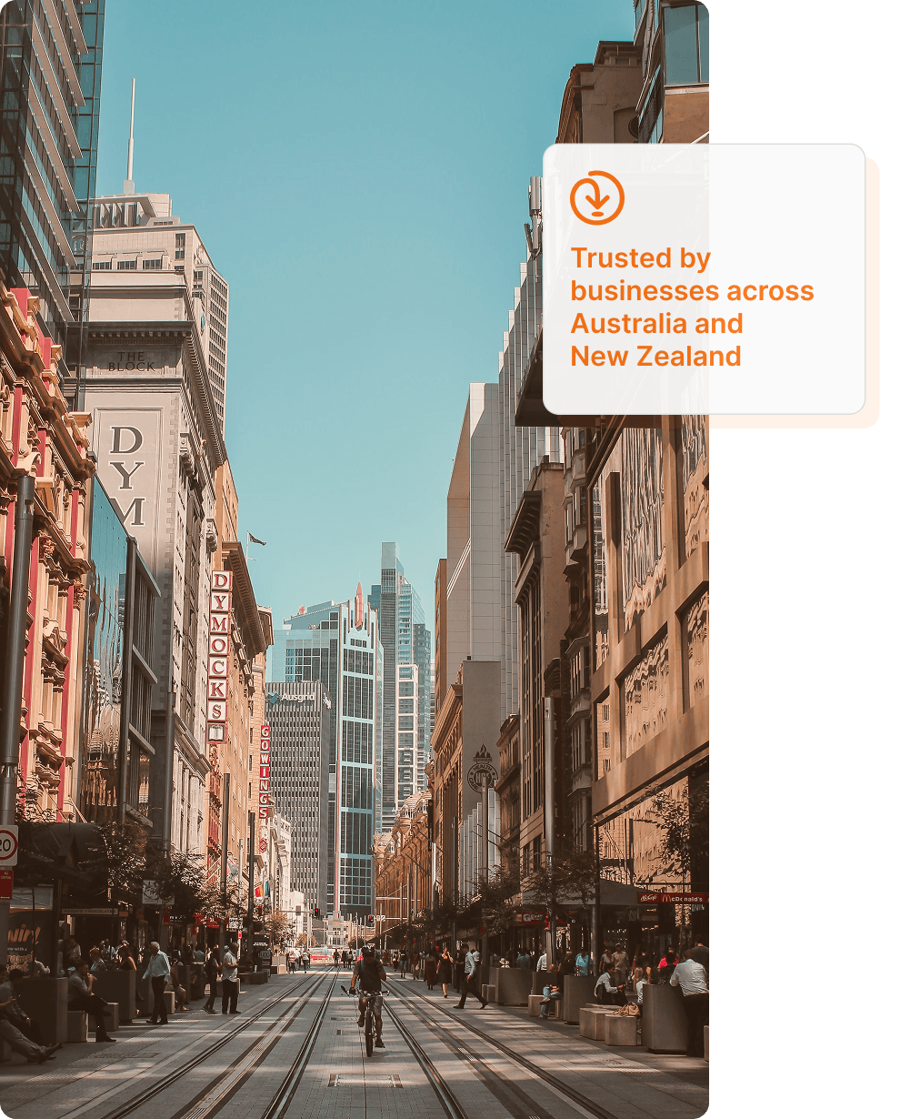 Addressfinder - trusted by businesses across Australia and New Zealand with background