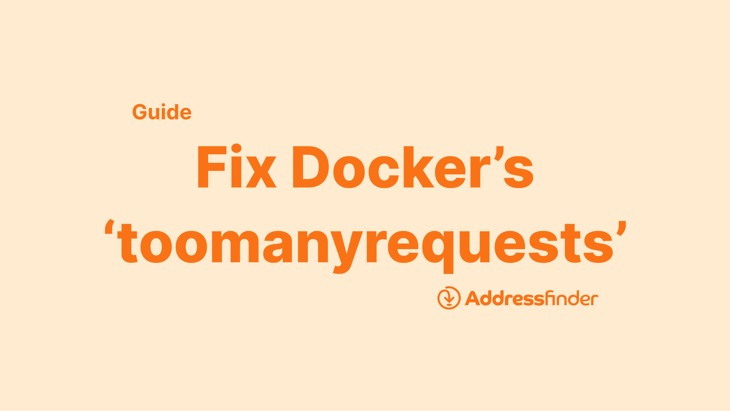 Fix Docker's 'toomanyrequests' issue