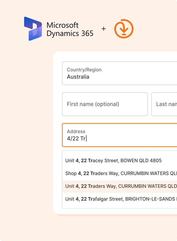 Addressfinder Microsoft Dynamics 365 address verification plugin