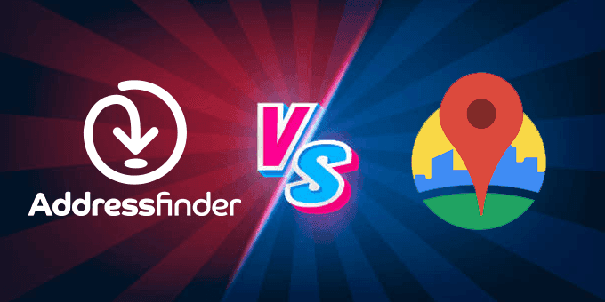 Addressfinder logo vs google places logo