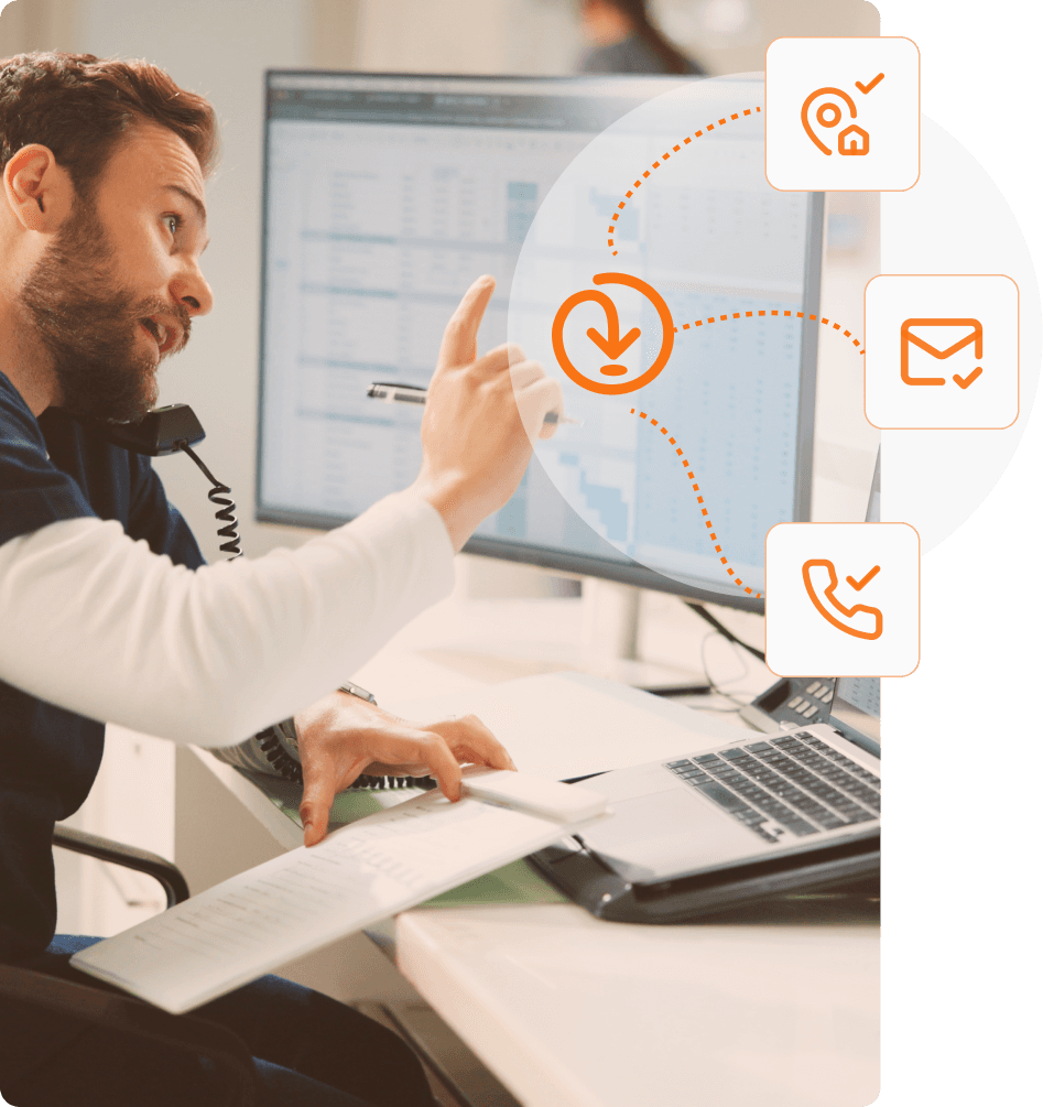 Address, email and phone verification for healthcare