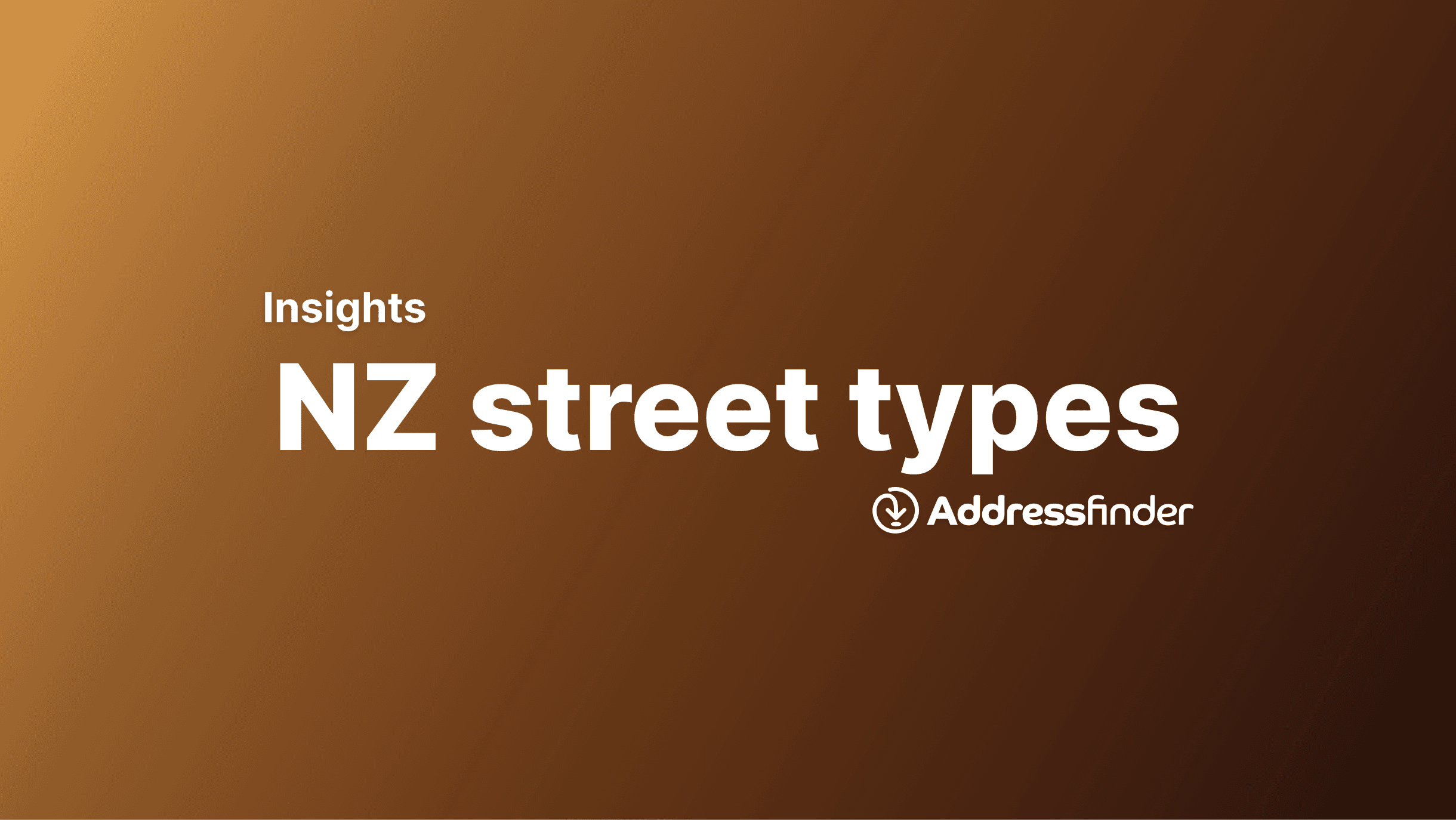 New Zealand street types list