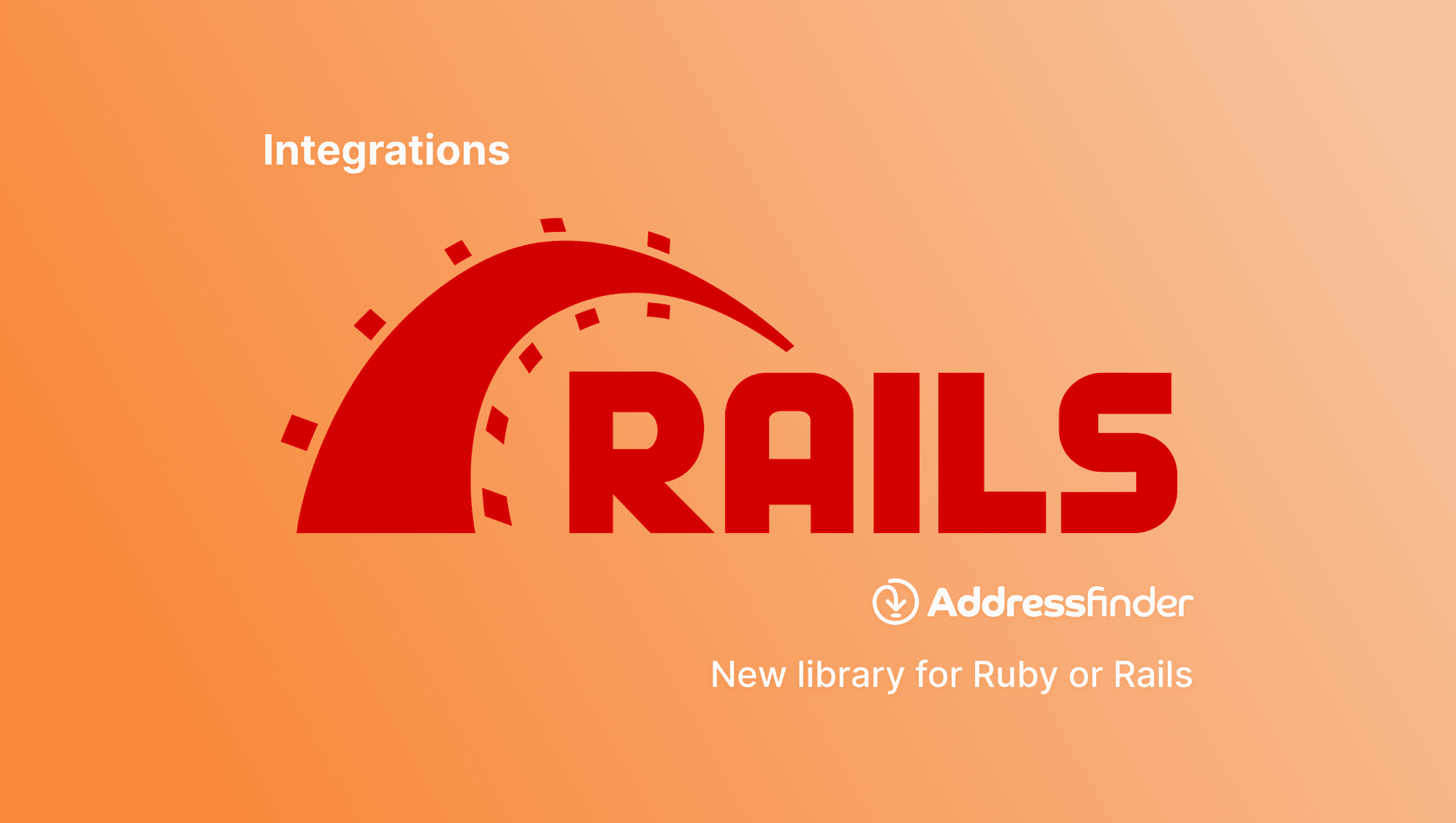 Addressfinder new library for Ruby or Rails integration