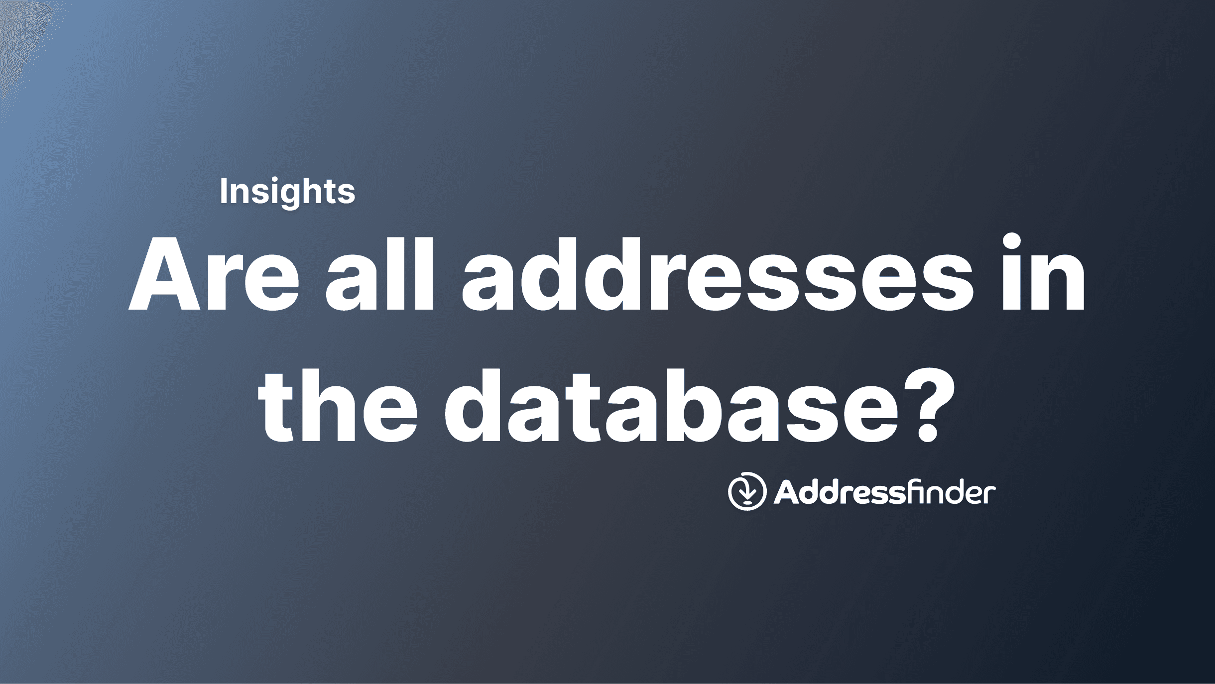 address database