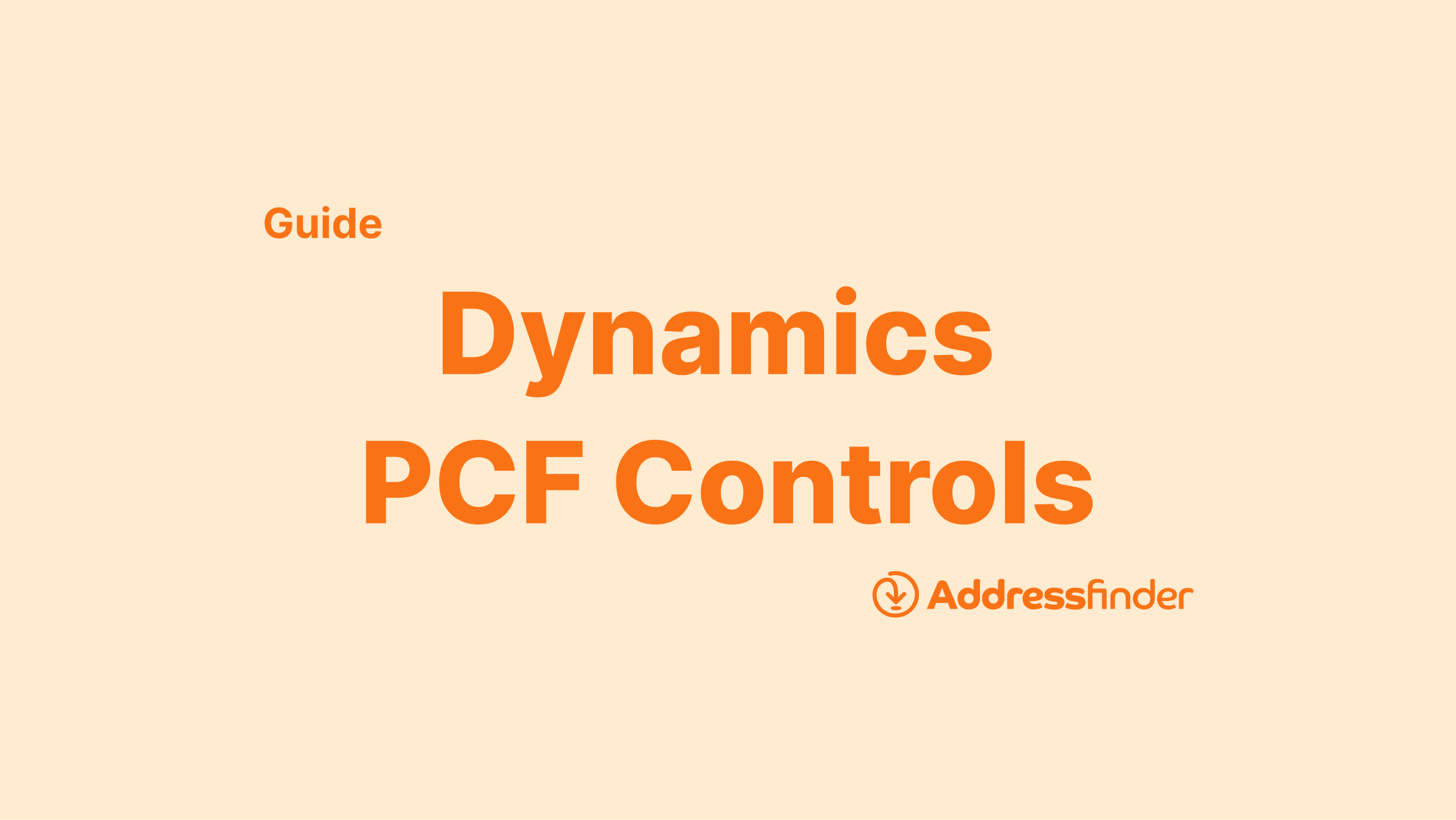 microsoft dynamics pcf controls guide for addressfinder