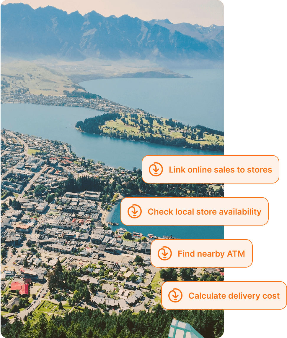 image overlaid with location autocomplete benefits for new zealand